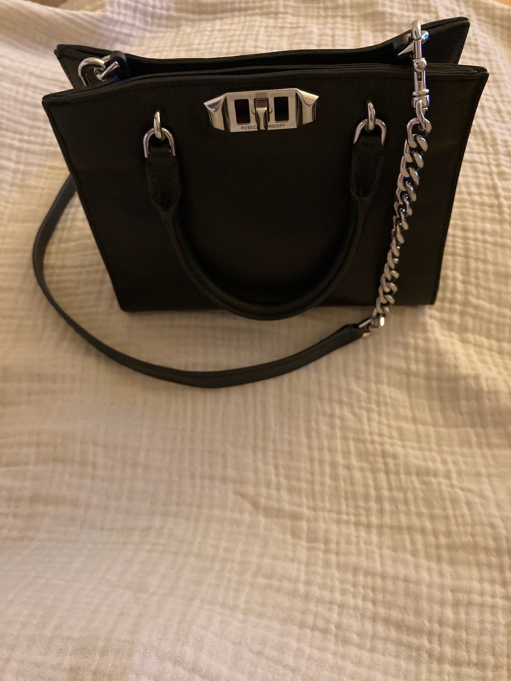 Rebecca Minkoff Amour Mini
Tote Black Leather Crossbody - Picture 11 of 14